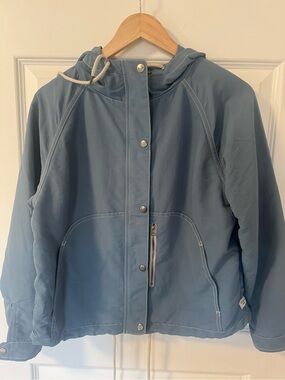 Toad&Co Women's Hooded Jacket in Dusty Blue